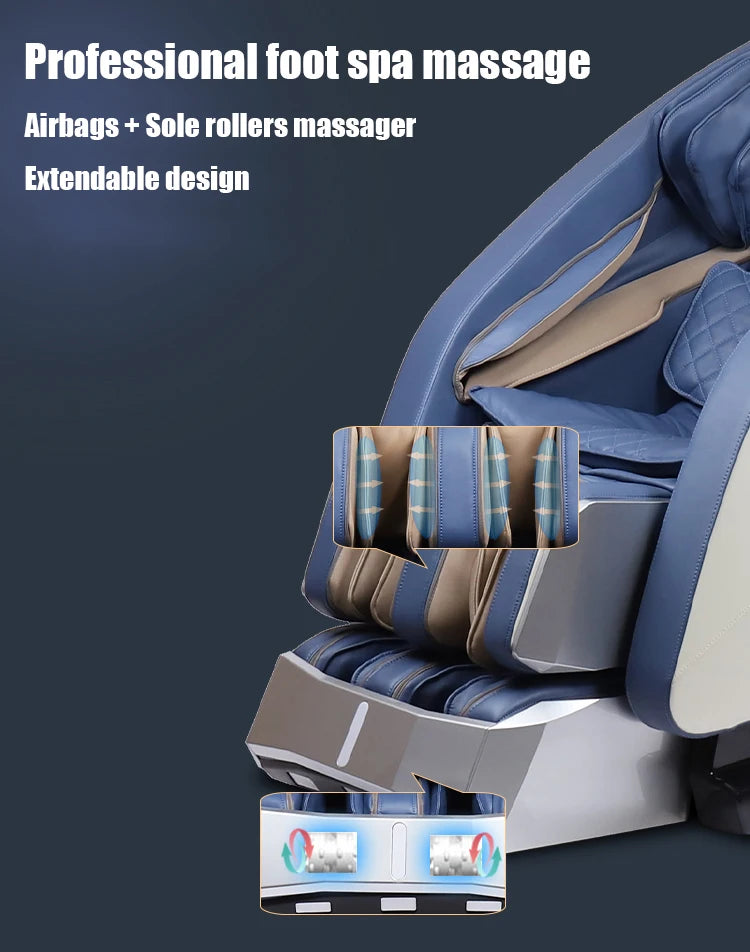 Ergonomic Smart Massage Chair Double Track Thigh Knead In-Home Massage for Body Manufactured by Office Chair Experts