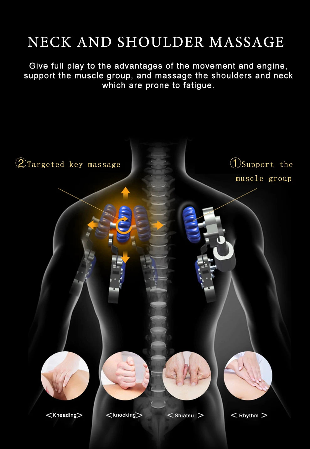 4D Massage Chair, Full Body Shiatsu Massage Recliner Chairs with Extendable, Zero Gravity SL Track Deep Stretch AI Voice Control