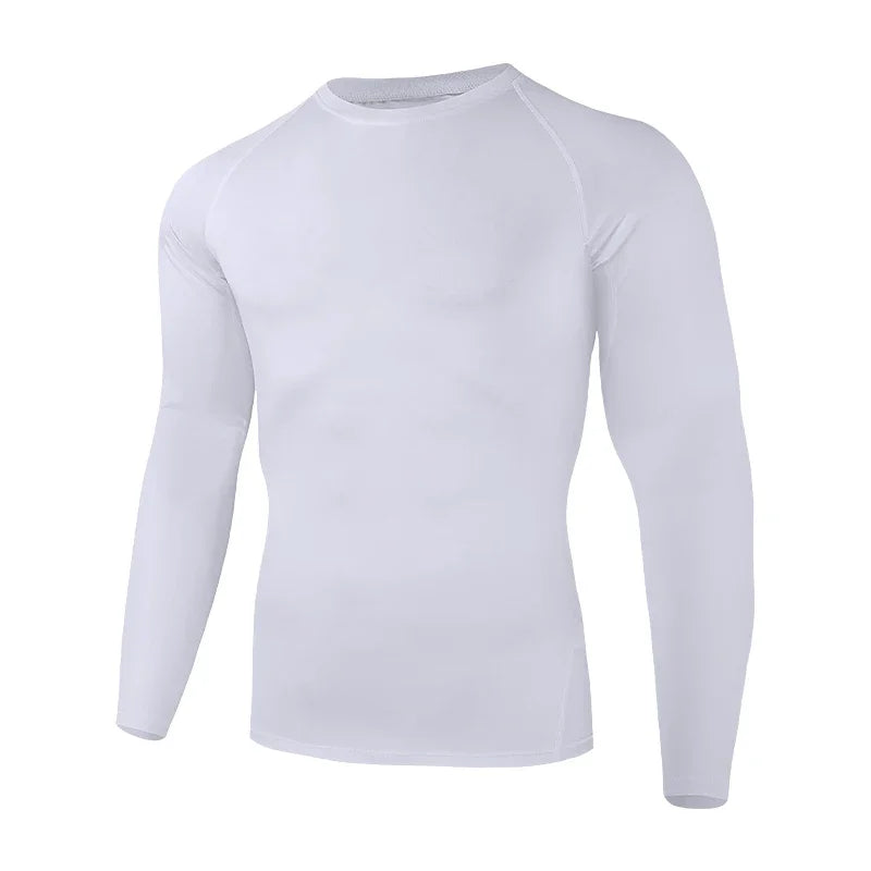 Long-sleeved basketball tight-fitting men's base sportswear, quick-drying, breathable, running, fitness and body shaping