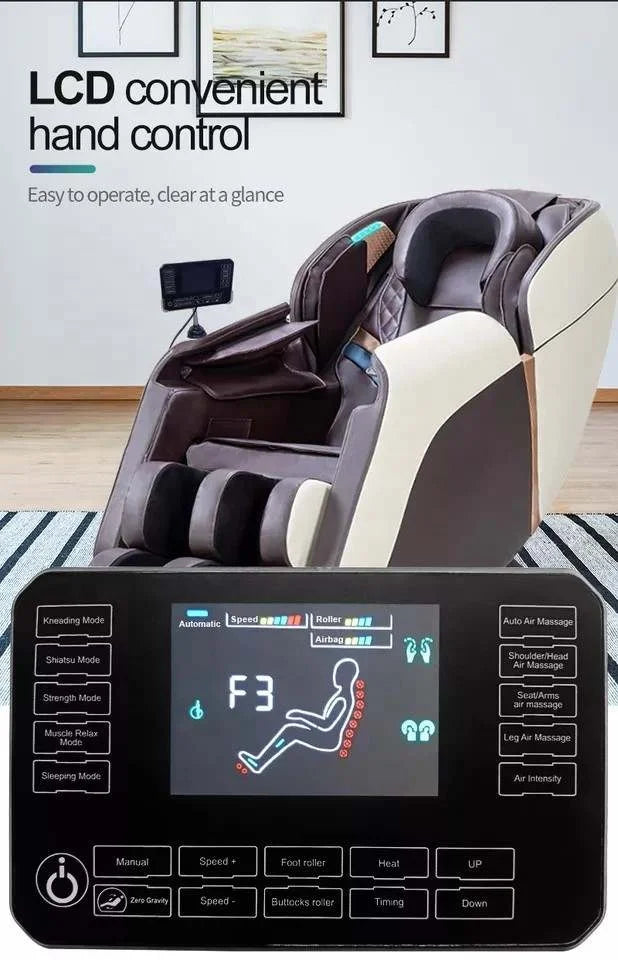 Zero Gravity 4D Massager Chair with Stretching, Tapping, Heating Back and Foot Full Body Massage Chair