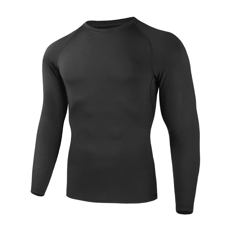 Long-sleeved basketball tight-fitting men's base sportswear, quick-drying, breathable, running, fitness and body shaping