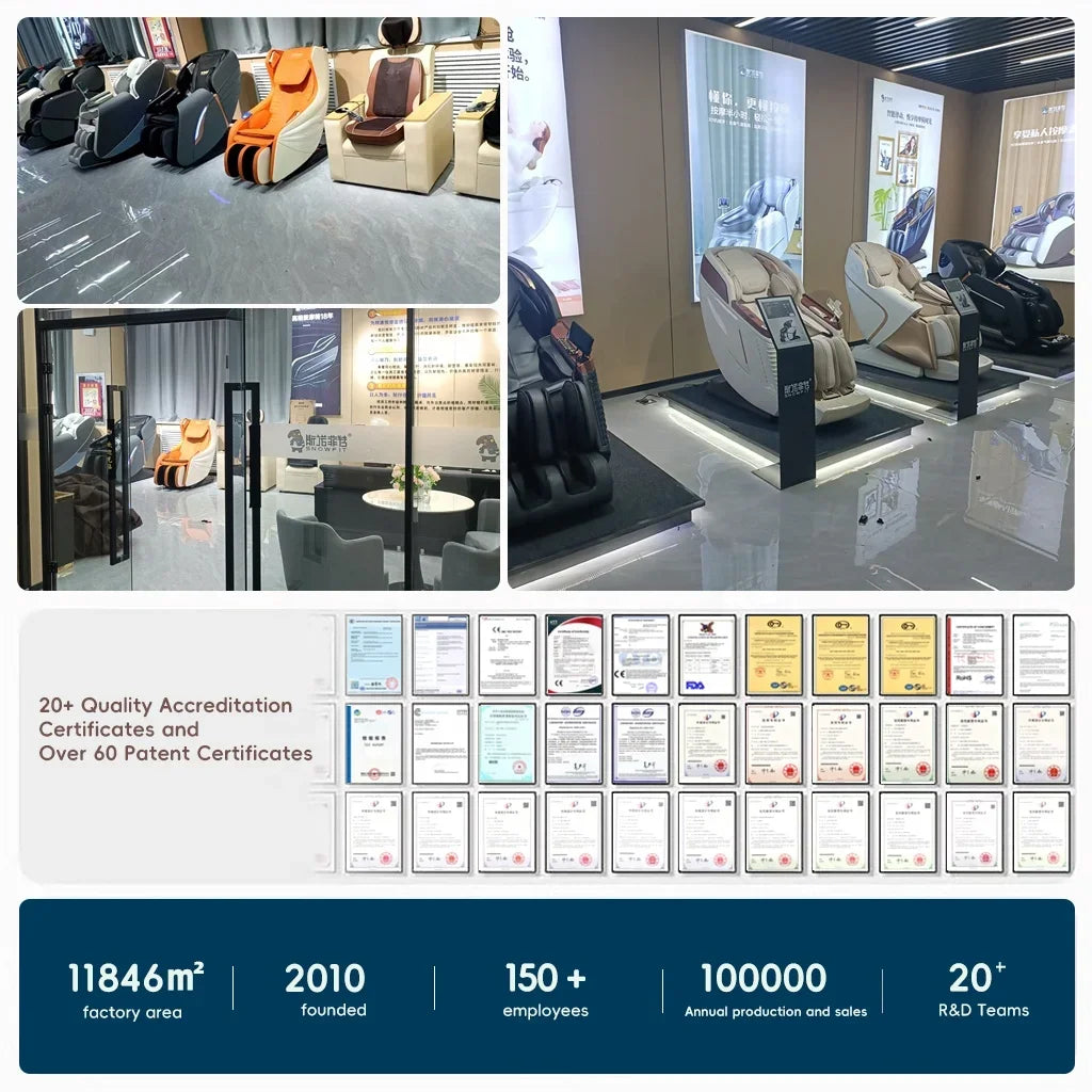 Electric 4D Massage Chair Dual Core Thai Stretch 2025 Shiatsu Zero Gravity Double Mechanism Chair for Massage Chair