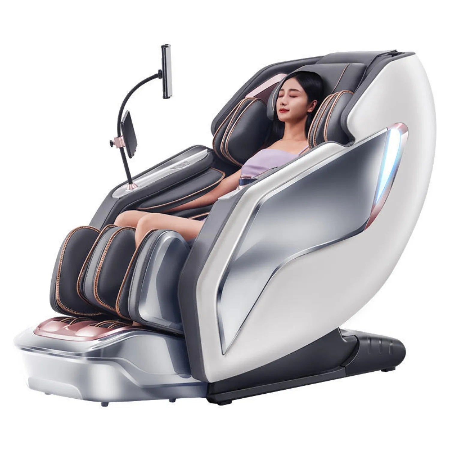 Dual movement Luxury 4D Smart Zero Gravity Massage Chair Full Body Shiatsu Massage SL Track Body Recliner 3D Thai Stretch electr