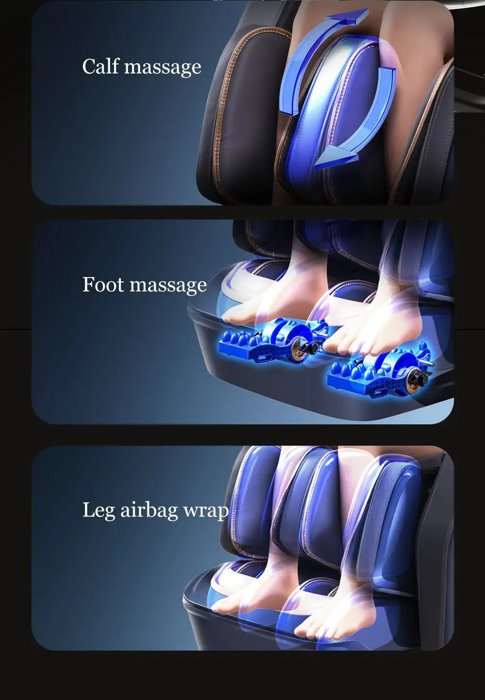 Full Body 4D+4D Massage Chair Intelligent Health Detection Massage Recline Chairs Zero Gravity Heating Stretch Massage Chair