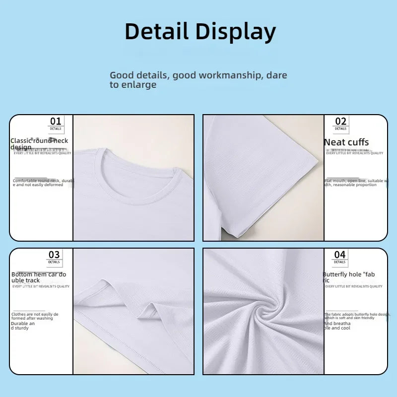 2025 popular men's top, cool and breathable, high elastic quick drying