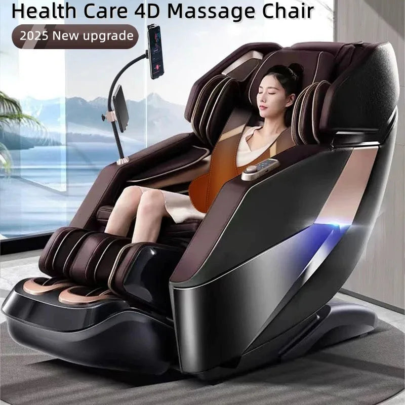 Health Care 4D Massage Chair Full Body 28 Modes Zero Gravity Shiatsu Massage Chairs With Heat, Body Scan Health Check, Stretch