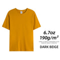 6.7oz 190gsm Combed Cotton Tees Tshirts Mens Solid Tops Woman Male Custom Team Uniform Class Clothes Summer Brand Customization