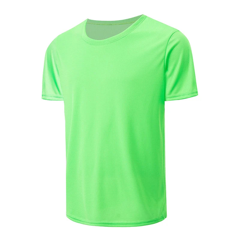 1/5 Pcs Men's Solid Color Waffle Sports Short Sleeve Fitness Running Jogging Base Clothes Joker Comfort License Training Shirt