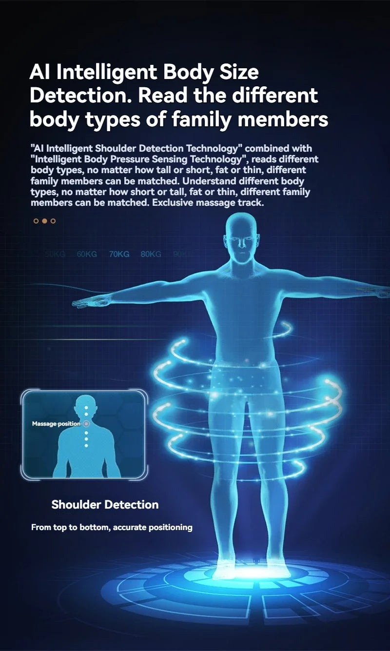 Professional Massage Recliner Chairs Full Body Zero Gravity Exact 4D Sl-Track Auto Shiatsu Massage Chair With Heat Body Scan