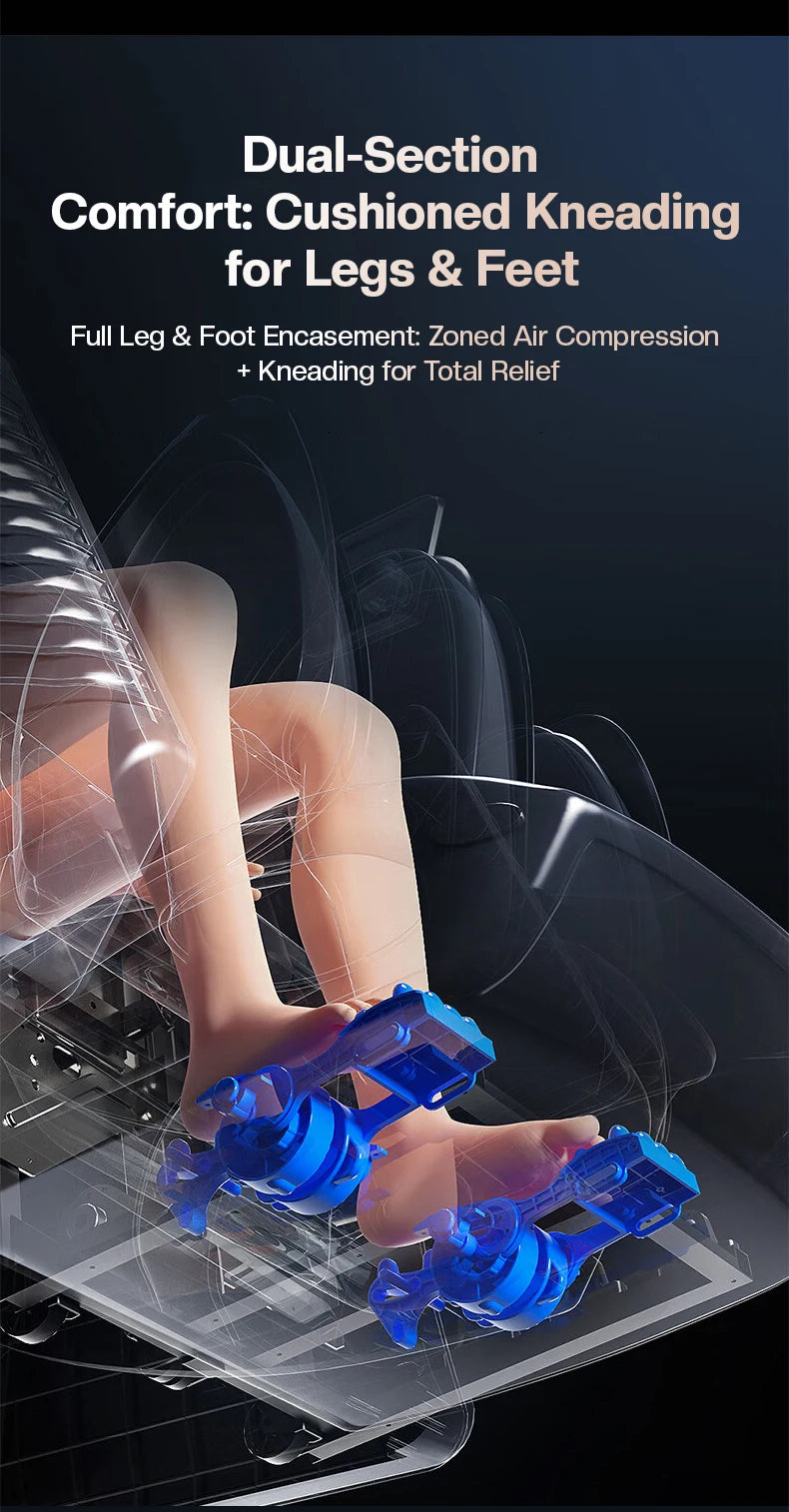 HealthCare 4D+3D Massage Chairs Full Body 20 Modes Zero Gravity SL-Track Shiatsu Massage Chair with Heat, Body Scan Deep Stretch