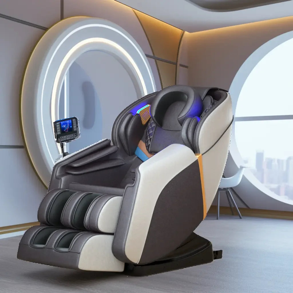Zero Gravity 4D Massager Chair with Stretching, Tapping, Heating Back and Foot Full Body Massage Chair