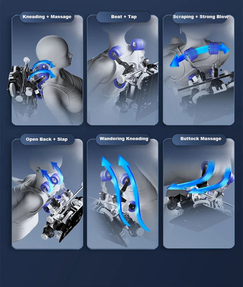 Health Care 4D Massage Chair Full Body 28 Modes Zero Gravity Shiatsu Massage Chairs With Heat, Body Scan Health Check, Stretch