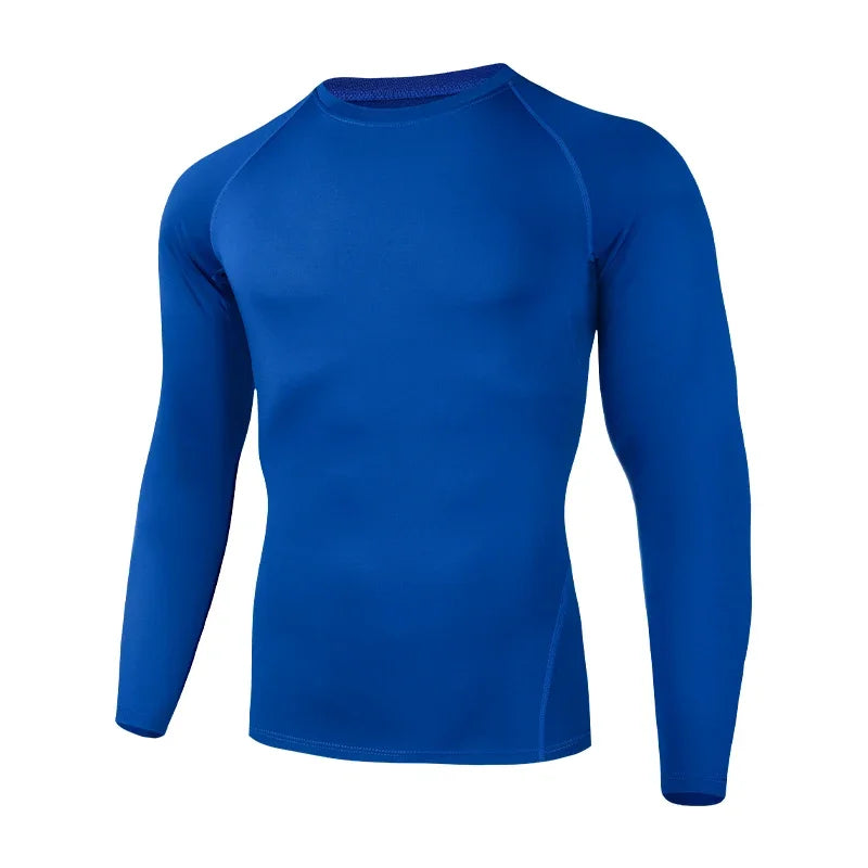 Long-sleeved basketball tight-fitting men's base sportswear, quick-drying, breathable, running, fitness and body shaping