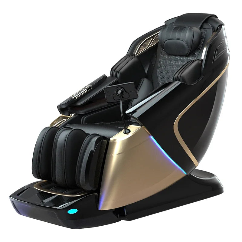 Electric 4D Massage Chair Dual Core Thai Stretch 2025 Shiatsu Zero Gravity Double Mechanism Chair for Massage Chair
