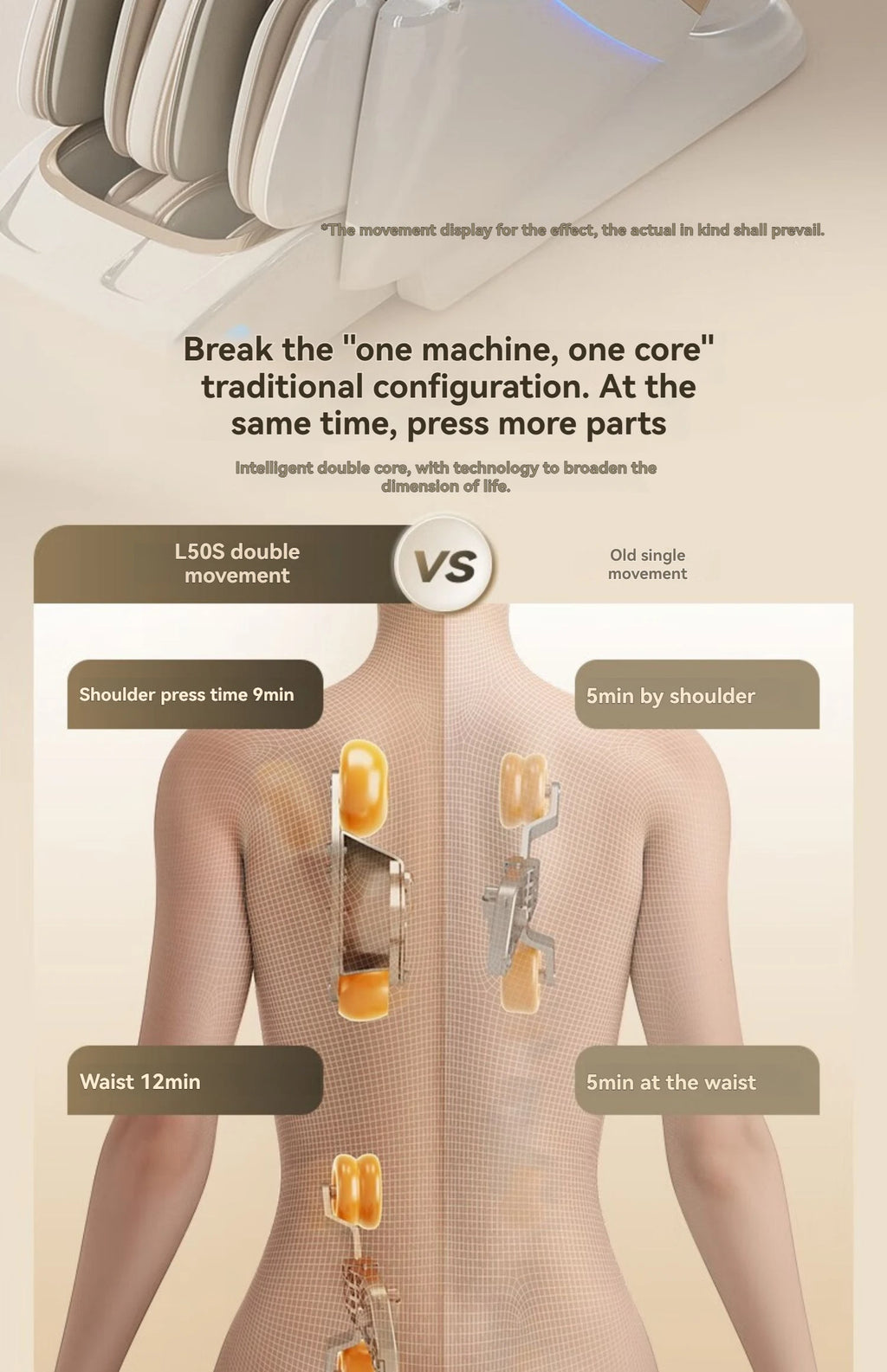 4D+4D Smart Massage Chairs Full Body 24 Modes Zero Gravity SL-Track Shiatsu Smart Auto Massage Chairs with Heat System Massage