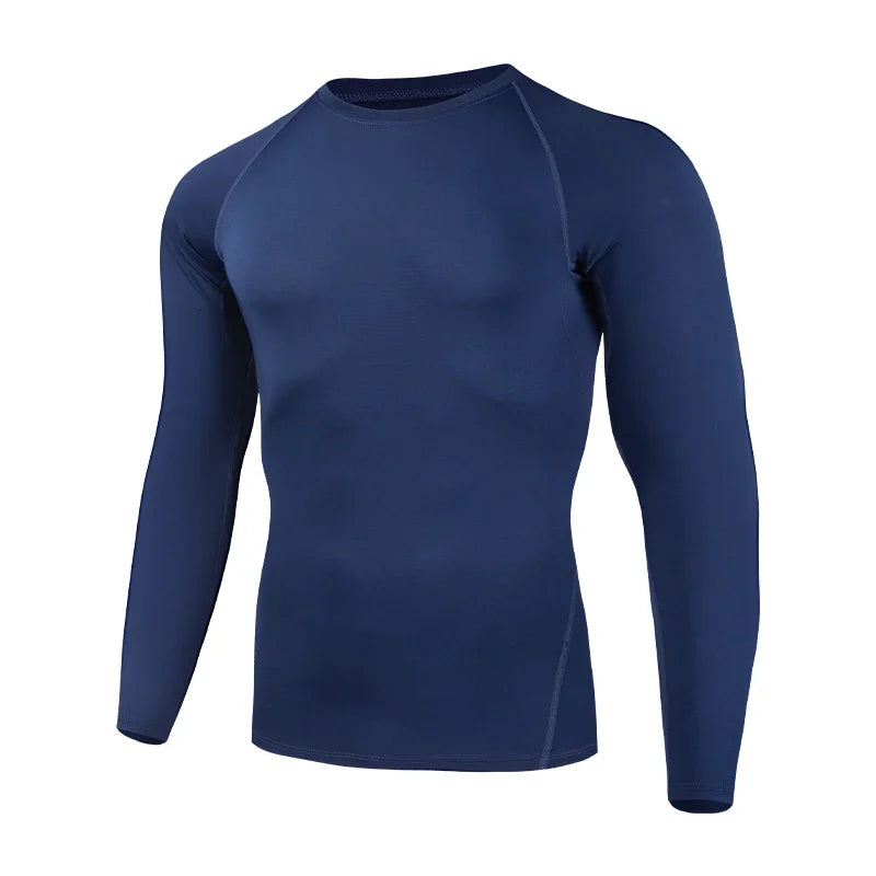 Long-sleeved basketball tight-fitting men's base sportswear, quick-drying, breathable, running, fitness and body shaping