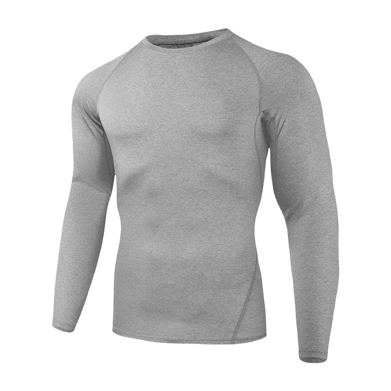 Long-sleeved basketball tight-fitting men's base sportswear, quick-drying, breathable, running, fitness and body shaping