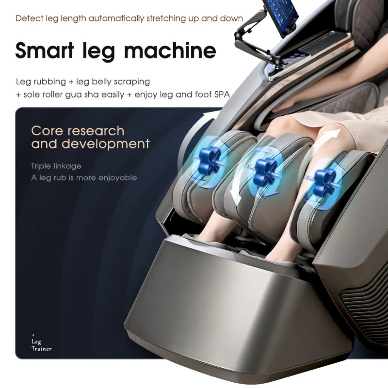 3-year warranty Dual Core 4D Massage Chair SL Track Full Body Home Office Factory Price Electric leg lift Massage3D Thai Stretch