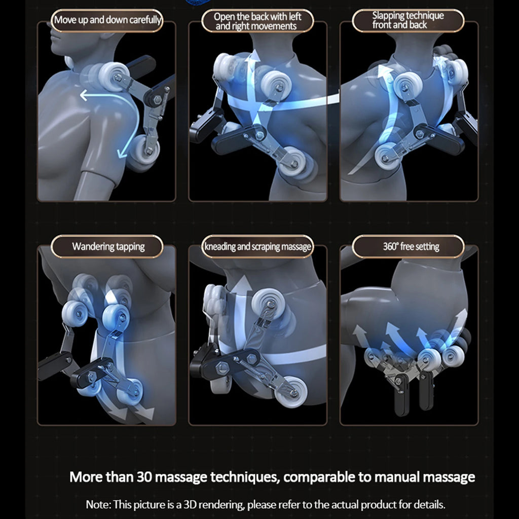 Massage Chair Full Body Zero Gravity SL Track Body Recliner with Heat AI Voice Control Thai Stretch office chair 3-Year Warranty