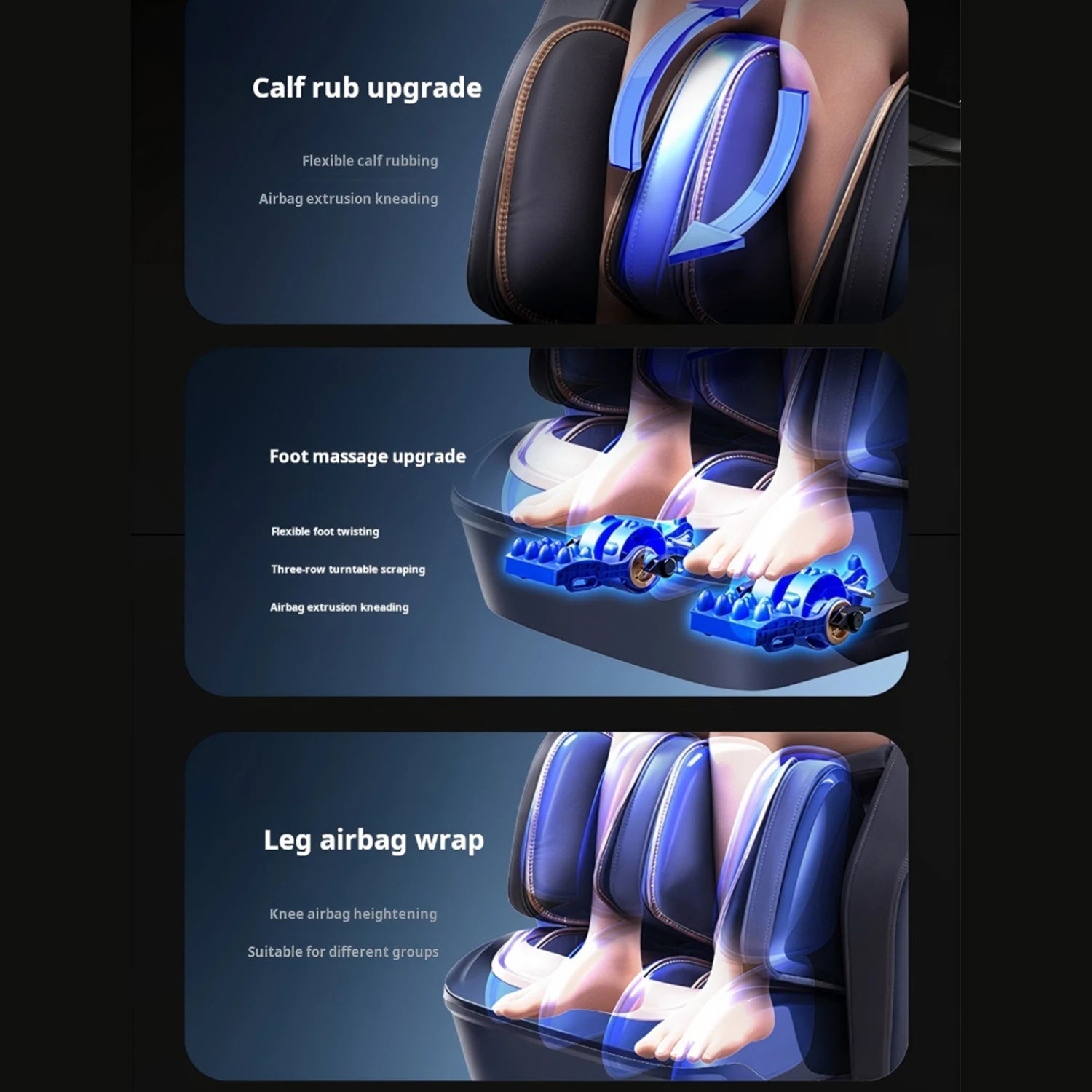 Dual movement Luxury 4D Smart Zero Gravity Massage Chair Full Body Shiatsu Massage SL Track Body Recliner 3D Thai Stretch electr