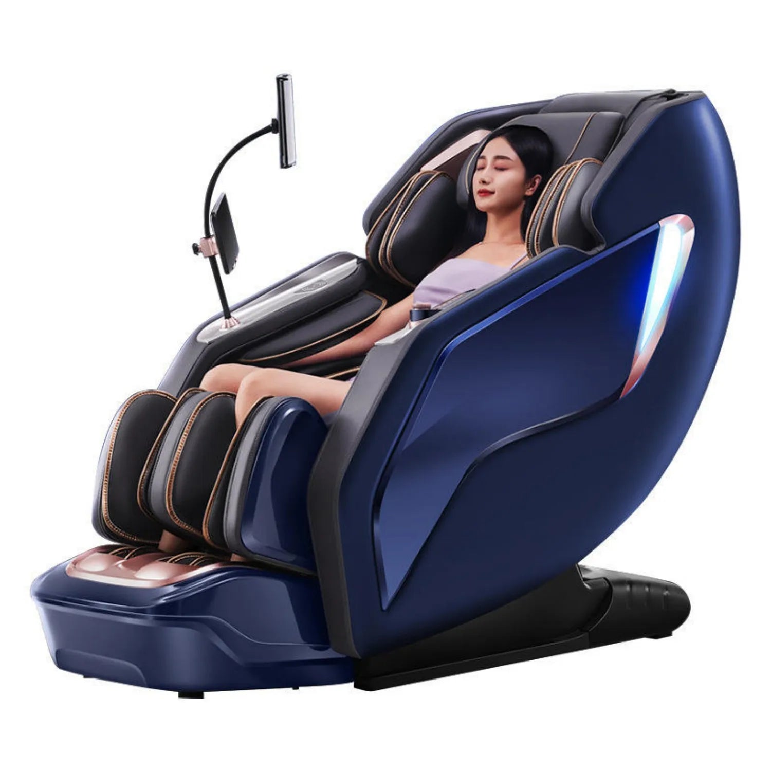 Dual movement Luxury 4D Smart Zero Gravity Massage Chair Full Body Shiatsu Massage SL Track Body Recliner 3D Thai Stretch electr