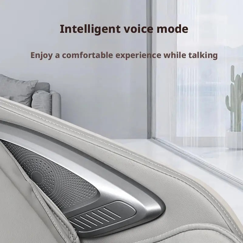 Luxury 4D-Plus SL Track Full-Body Zero-Gravity Massage Chair with Heated Nanocarbon Back Shoulder Foot Airbags Shiatsu Recliner