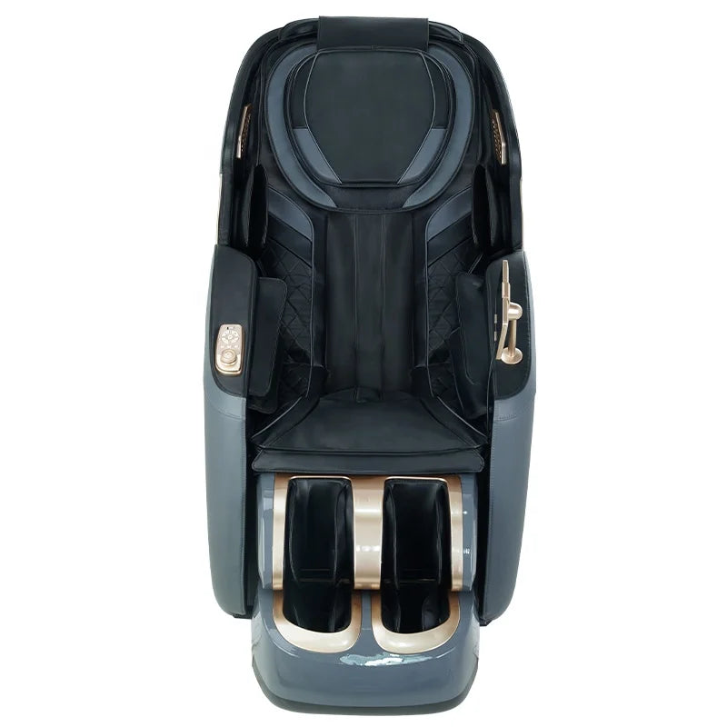 2025 High Quality Full Body Massage Chair Wireless Charging PU Leather Kneading Tapping Airbag Press 3D Manipulator Sl Rail