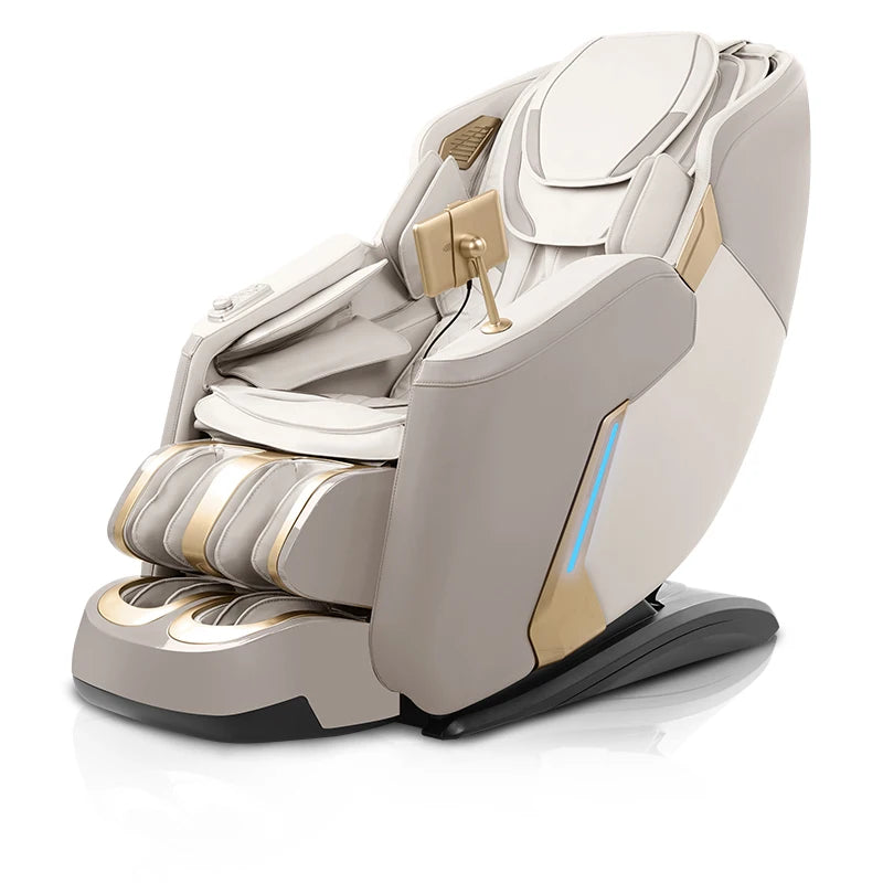 2025 High Quality Full Body Massage Chair Wireless Charging PU Leather Kneading Tapping Airbag Press 3D Manipulator Sl Rail