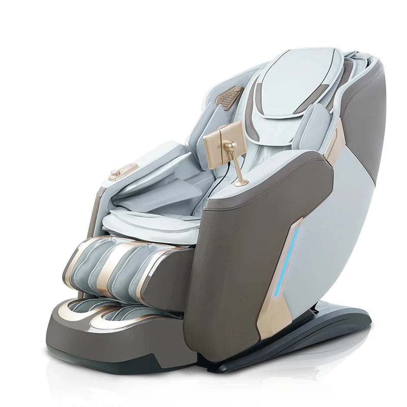2025 High Quality Full Body Massage Chair Wireless Charging PU Leather Kneading Tapping Airbag Press 3D Manipulator Sl Rail