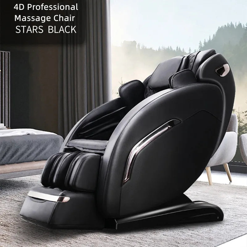 4D Massage Chair, Full Body Shiatsu Massage Recliner Chairs with Extendable, Zero Gravity SL Track Deep Stretch AI Voice Control