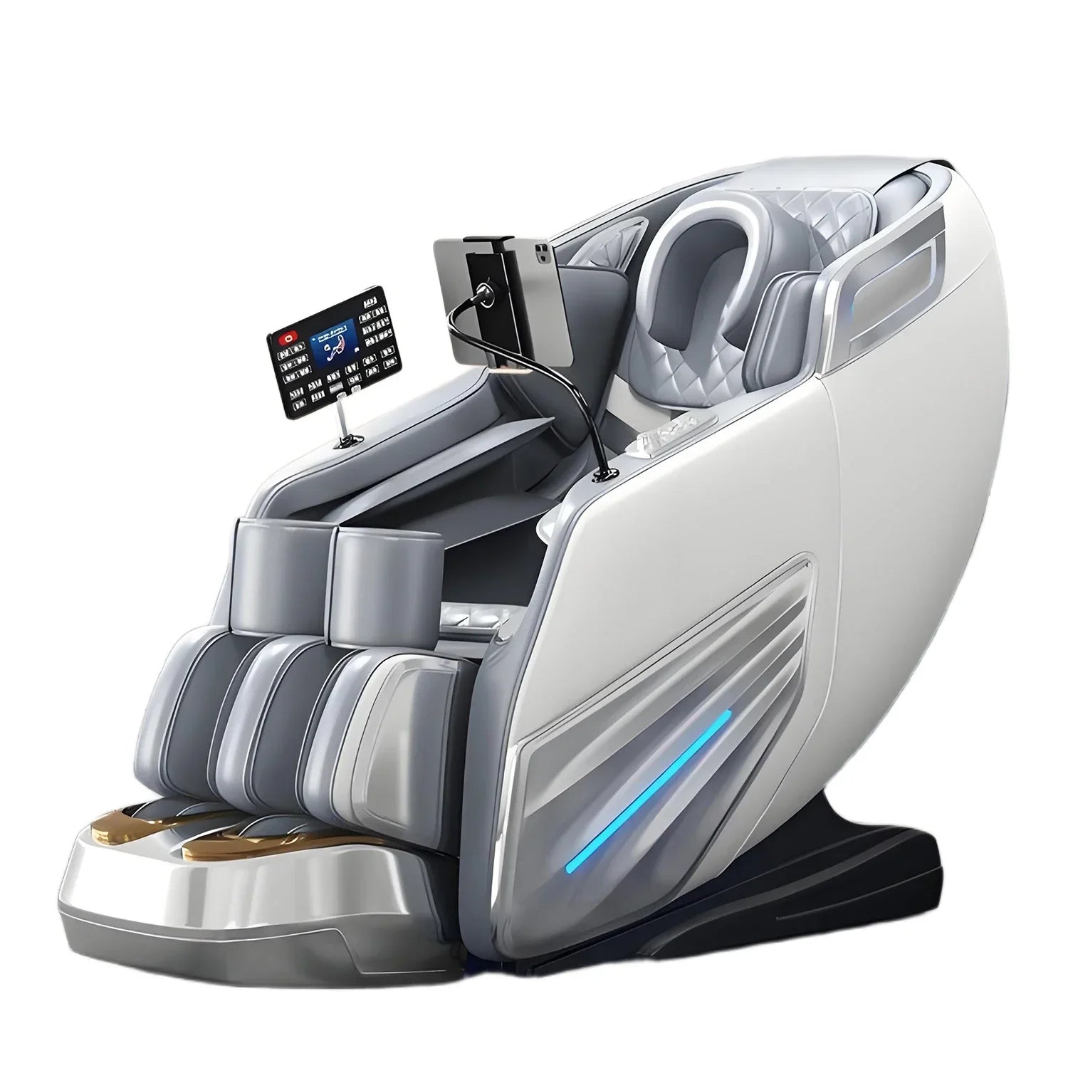 6D Massage Chair Full Body Zero Gravity Deep Stretch Heated Massage Chairs SL-Track Relax Shiatsu Massage Chair with Body Scan